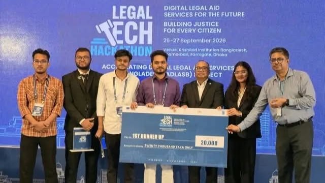 ১৯০ দলকে পেছনে ফেলে লিগ্যাল টেক হ্যাকাথনে কুবির JusticeLab দ্বিতীয়